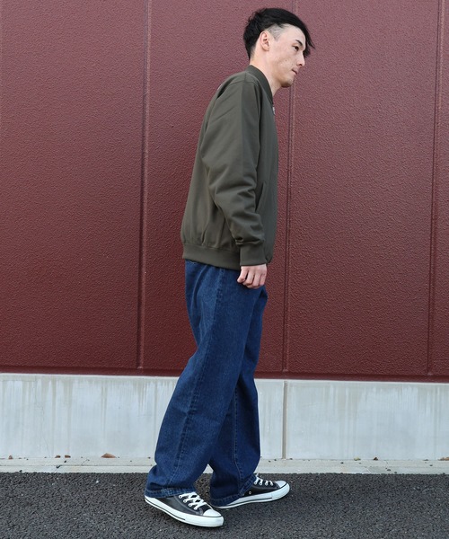 THE NORTH FACE（ザノースフェイス）の「THE NORTH FACE/ザ・ノース・フェイス ボンバースウェットジャケット Bomber Sweat Jacket NT12639（MA-1・メンズ・ブラック/オリーブ・M/L/XL/XXL）」の7枚目の写真