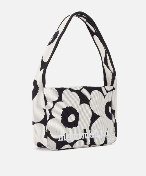 marimekko(マリメッコ)の「Unikko / Knitted Shoulderbag(ショルダーバッグ・レディース・ホワイト×ブラック・FREE)」の3枚目の写真