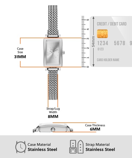 SKAGEN(スカーゲン)の「スカーゲン 腕時計 レディース アナログ ステンレス SKW3179(アナログ腕時計・レディース・シルバー・FREE)」の6枚目の写真