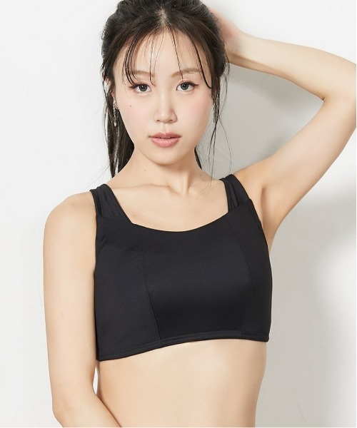 Nissen glamor(ニッセングラマー)の「【大きい胸】胸を小さく見せる ひびきにくい ノンワイヤー ブラジャー 谷間カバー (D70~F80)(ブラジャー・レディース・ボルドー/ブラック・E75/E70/D75/D70/D80/F80/F75/F70/E80)」の2枚目の写真