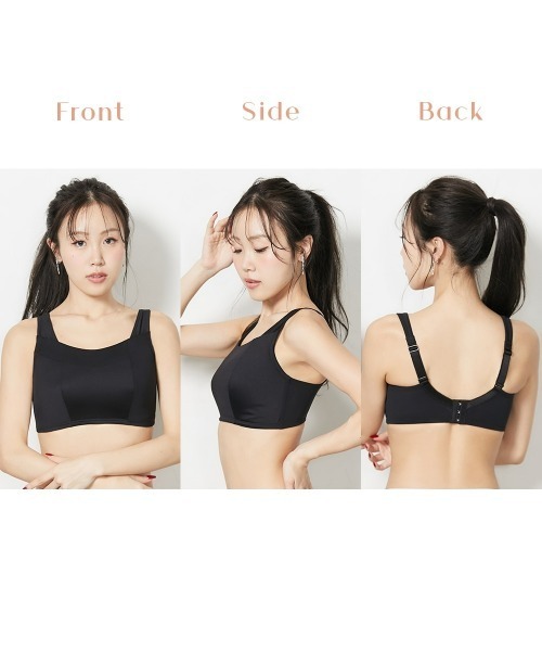 まゆん様☆Ecrinセミロングブラジャー ブラック G70 いつでもジャストマリアージュブラ(A70 ブラック): PEACH JOHN