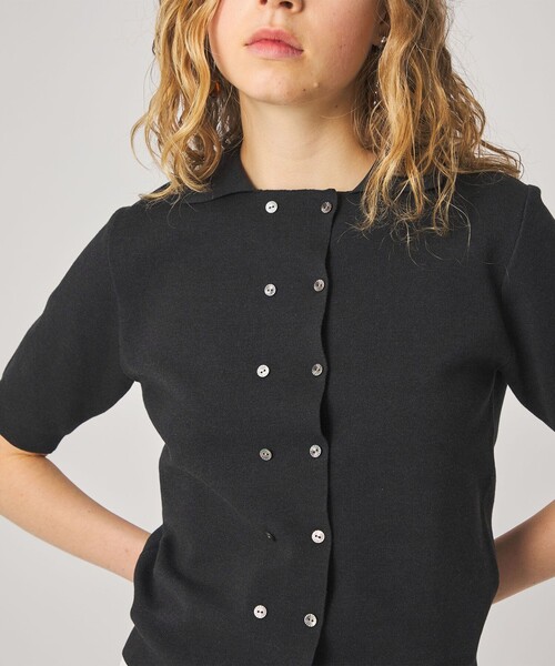 Steven Alan（スティーブンアラン）の「＜Steven Alan＞ハーフ スリーブ カーディガン（カーディガン/ボレロ・レディース・オフホワイト/ナチュラル/ダークグレー・FREE）」の7枚目の写真