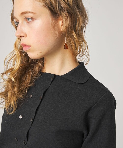 Steven Alan（スティーブンアラン）の「＜Steven Alan＞ハーフ スリーブ カーディガン（カーディガン/ボレロ・レディース・オフホワイト/ナチュラル/ダークグレー・FREE）」の9枚目の写真