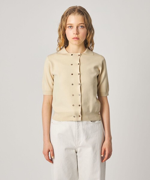 Steven Alan（スティーブンアラン）の「＜Steven Alan＞ハーフ スリーブ カーディガン（カーディガン/ボレロ・レディース・オフホワイト/ナチュラル/ダークグレー・FREE）」の10枚目の写真