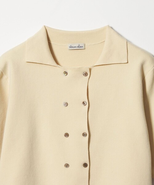 Steven Alan（スティーブンアラン）の「＜Steven Alan＞ハーフ スリーブ カーディガン（カーディガン/ボレロ・レディース・オフホワイト/ナチュラル/ダークグレー・FREE）」の15枚目の写真