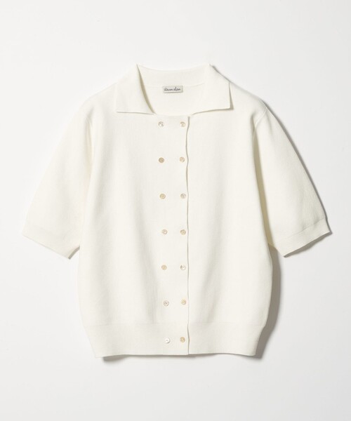 Steven Alan（スティーブンアラン）の「＜Steven Alan＞ハーフ スリーブ カーディガン（カーディガン/ボレロ・レディース・オフホワイト/ナチュラル/ダークグレー・FREE）」の20枚目の写真