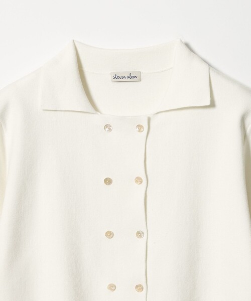 Steven Alan（スティーブンアラン）の「＜Steven Alan＞ハーフ スリーブ カーディガン（カーディガン/ボレロ・レディース・オフホワイト/ナチュラル/ダークグレー・FREE）」の22枚目の写真