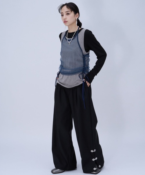HARE(ハレ)の「3Pレイヤーカットソー(HARE)(Tシャツ/カットソー・レディース・グレー/ブラック・FREE)」の3枚目の写真
