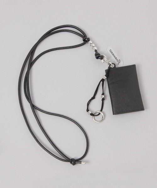 JEANASIS（ジーナシス）の「カードケースツキスマホショルダー/638331（スマホグッズ・レディース・ブラック/ホワイト・FREE）」の3枚目の写真