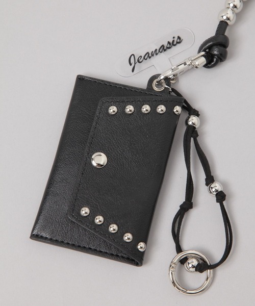 JEANASIS（ジーナシス）の「カードケースツキスマホショルダー/638331（スマホグッズ・レディース・ブラック/ホワイト・FREE）」の4枚目の写真