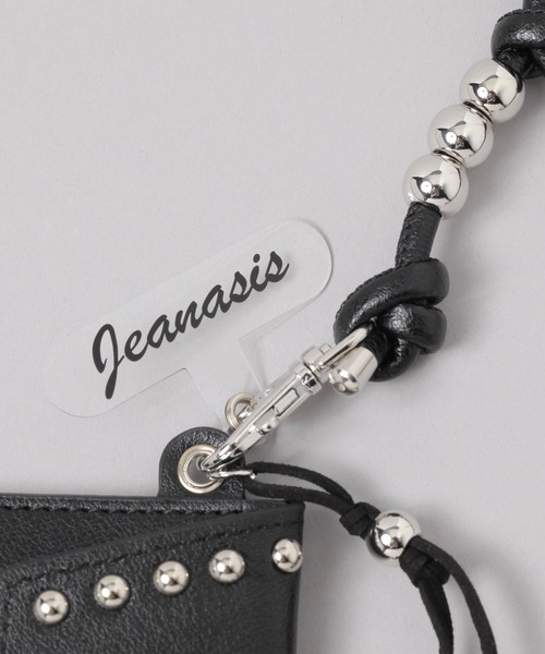 JEANASIS（ジーナシス）の「カードケースツキスマホショルダー/638331（スマホグッズ・レディース・ブラック/ホワイト・FREE）」の5枚目の写真