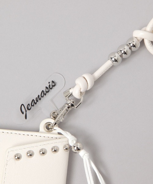 JEANASIS（ジーナシス）の「カードケースツキスマホショルダー/638331（スマホグッズ・レディース・ブラック/ホワイト・FREE）」の11枚目の写真