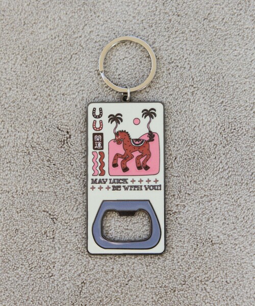 FREAK'S STORE（フリークスストア）の「TOYAMEG × FREAK'S STORE/トーヤメグ フリークスストア 開運KEY HOLDER ホースモチーフ キーホルダー（キーホルダー・メンズ・ブルー/ベージュ・ONE SIZE）」の7枚目の写真