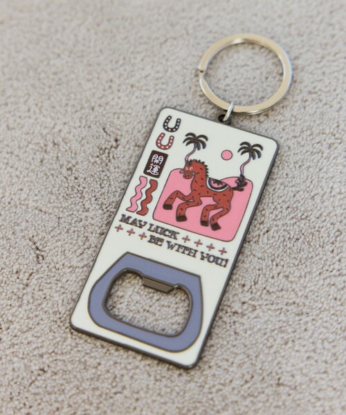 FREAK'S STORE（フリークスストア）の「TOYAMEG × FREAK'S STORE/トーヤメグ フリークスストア 開運KEY HOLDER ホースモチーフ キーホルダー（キーホルダー・メンズ・ブルー/ベージュ・ONE SIZE）」の9枚目の写真