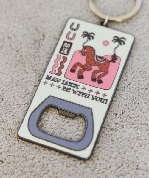 FREAK'S STORE（フリークスストア）の「TOYAMEG × FREAK'S STORE/トーヤメグ フリークスストア 開運KEY HOLDER ホースモチーフ キーホルダー（キーホルダー・メンズ・ブルー/ベージュ・ONE SIZE）」の12枚目の写真