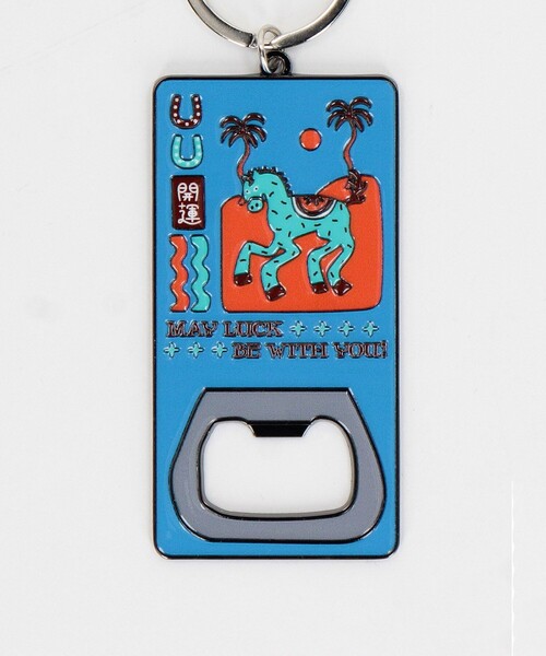 FREAK'S STORE（フリークスストア）の「TOYAMEG × FREAK'S STORE/トーヤメグ フリークスストア 開運KEY HOLDER ホースモチーフ キーホルダー（キーホルダー・メンズ・ブルー/ベージュ・ONE SIZE）」の20枚目の写真