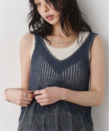 Unitage（ユニテージ）の「フリンジデザインニットビスチェ（ベスト）」