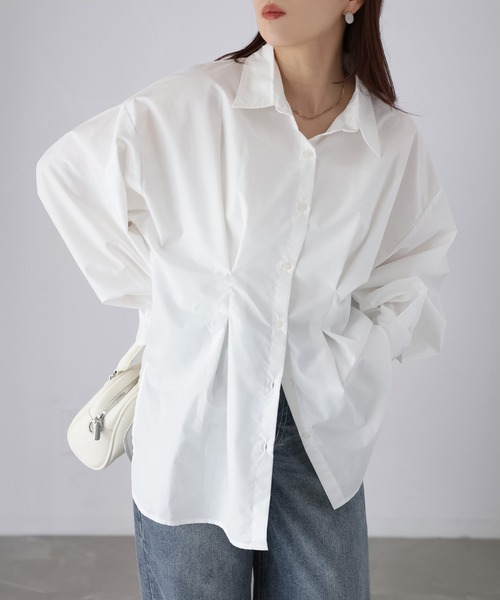 Riberry（リベリー）の「ウエストタックシャツ（シャツ/ブラウス・レディース・オフホワイト/ブルー/イエロー/ピンク・FREE）」の2枚目の写真