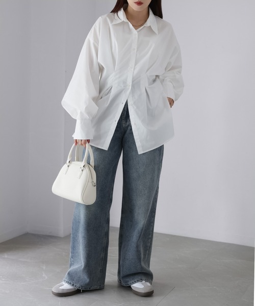 Riberry（リベリー）の「ウエストタックシャツ（シャツ/ブラウス・レディース・オフホワイト/ブルー/イエロー/ピンク・FREE）」の17枚目の写真