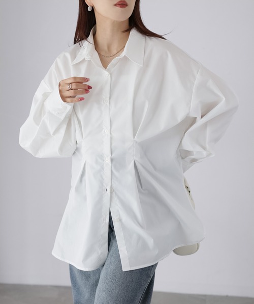 Riberry（リベリー）の「ウエストタックシャツ（シャツ/ブラウス・レディース・オフホワイト/ブルー/イエロー/ピンク・FREE）」の18枚目の写真