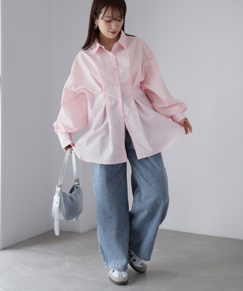 Riberry（リベリー）の「ウエストタックシャツ（シャツ/ブラウス・レディース・オフホワイト/ブルー/イエロー/ピンク・FREE）」の16枚目の写真