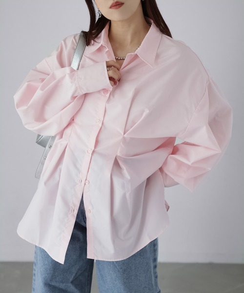 Riberry（リベリー）の「ウエストタックシャツ（シャツ/ブラウス・レディース・オフホワイト/ブルー/イエロー/ピンク・FREE）」の14枚目の写真