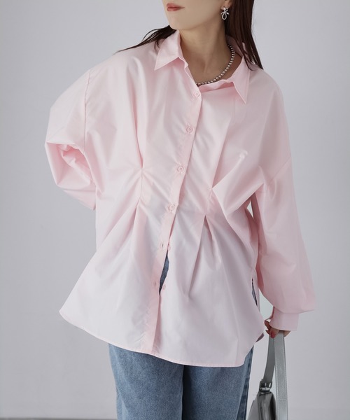 Riberry（リベリー）の「ウエストタックシャツ（シャツ/ブラウス・レディース・オフホワイト/ブルー/イエロー/ピンク・FREE）」の15枚目の写真