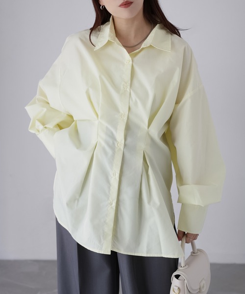 Riberry（リベリー）の「ウエストタックシャツ（シャツ/ブラウス・レディース・オフホワイト/ブルー/イエロー/ピンク・FREE）」の12枚目の写真