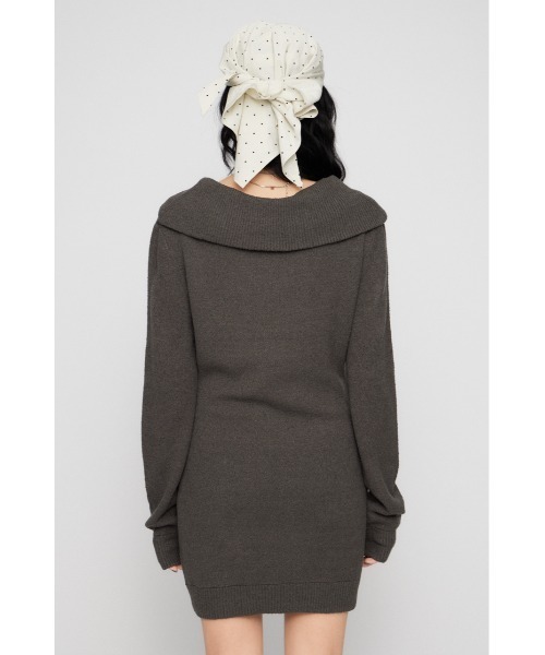 LAGUA GEM(ラグアジェム)の「SAILOR COLLAR ミニワンピース(ワンピース・レディース・チャコールグレー/ネイビー・SMALL/MEDIUM)」の18枚目の写真