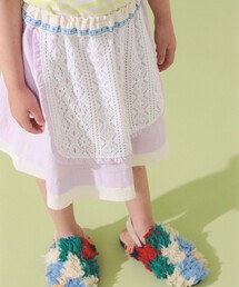 こども ビームス | Maypole Dance スカート 2026SS(100~140cm)レイヤード レース チロリアンテープ 膝丈スカート(スカート)