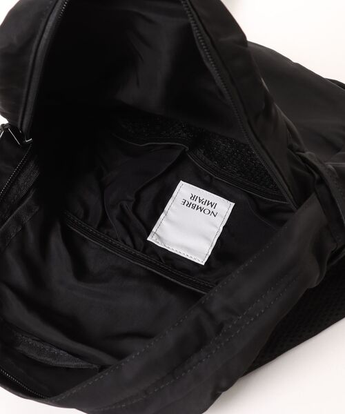 NOMBRE IMPAIR(ノンブルアンペール)の「【BEAURE】別注ナイロンリュック(バックパック/リュック・レディース・グレー/ブラック/ホワイト/サックスブルー/チャコールグレー/ダークブラウン・FREE)」の9枚目の写真