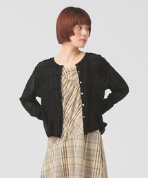 Ray BEAMS（レイビームス）の「シアーシャーリング クルーネック カーディガン（ニット/セーター）」