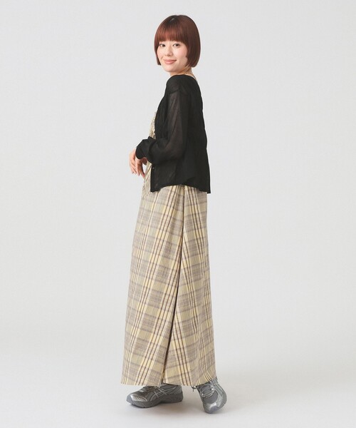 Ray BEAMS(レイビームス)の「シアーシャーリング クルーネック カーディガン(ニット/セーター・レディース・ホワイト/サックスブルー/ブラック・ONE SIZE)」の7枚目の写真