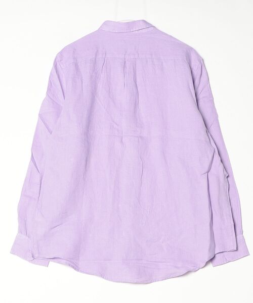 POLO RALPH LAUREN(ポロ ラルフ ローレン)の「クラシック フィット リネン シャツ(シャツ/ブラウス・レディース・パープル系3・XS/XL/S/M/L/XXS)」の2枚目の写真