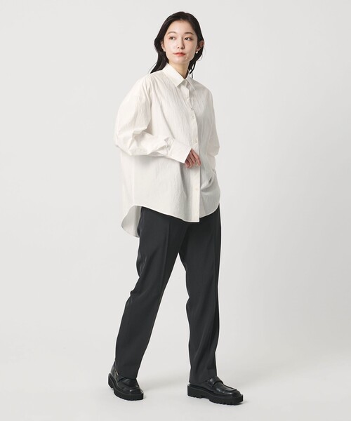 MARW UNITED ARROWS(マルゥ ユナイテッドアローズ)の「<MARW UNITED ARROWS>ワッシャー バルーンスリーブ シャツ(シャツ/ブラウス・レディース・ホワイト/ネイビー・FREE)」の11枚目の写真