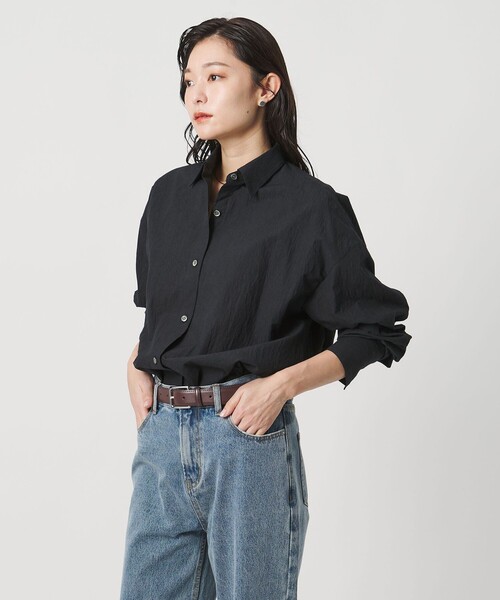 MARW UNITED ARROWS(マルゥ ユナイテッドアローズ)の「<MARW UNITED ARROWS>ワッシャー バルーンスリーブ シャツ(シャツ/ブラウス・レディース・ホワイト/ネイビー・FREE)」の12枚目の写真