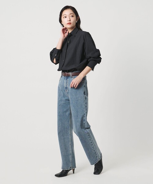 MARW UNITED ARROWS(マルゥ ユナイテッドアローズ)の「<MARW UNITED ARROWS>ワッシャー バルーンスリーブ シャツ(シャツ/ブラウス・レディース・ホワイト/ネイビー・FREE)」の14枚目の写真