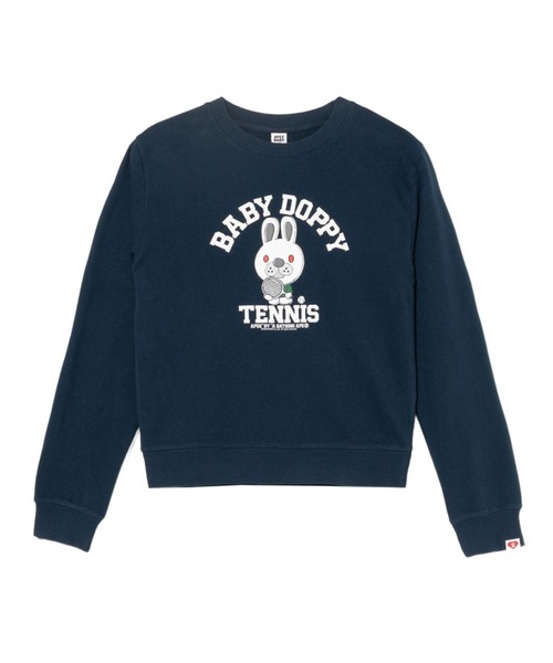 A BATHING APE(アベイシングエイプ)の「BABY DOPPY PRINT SWEAT SHIRT(スウェット・レディース・ネイビー/ホワイト・X-SMALL/SMALL)」の2枚目の写真