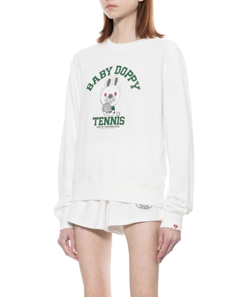 A BATHING APE(アベイシングエイプ)の「BABY DOPPY PRINT SWEAT SHIRT(スウェット・レディース・ネイビー/ホワイト・X-SMALL/SMALL)」の6枚目の写真