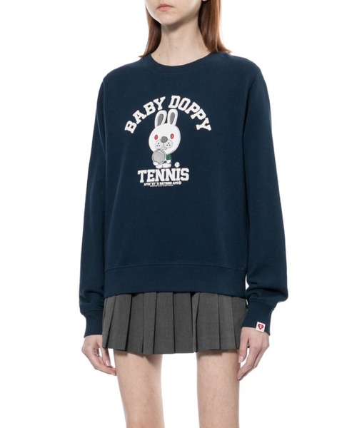 A BATHING APE(アベイシングエイプ)の「BABY DOPPY PRINT SWEAT SHIRT(スウェット・レディース・ネイビー/ホワイト・X-SMALL/SMALL)」の3枚目の写真