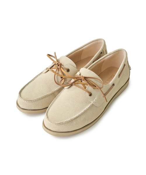 UNION STATION（ユニオンステーション）の「合皮デッキシューズ（モカシン/デッキシューズ・メンズ・ブラック/ベージュ・L/M/S）」の2枚目の写真