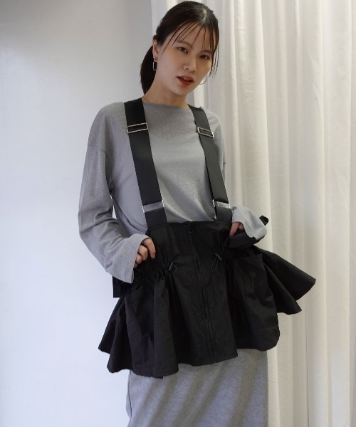 CORNERS(コーナーズ)の「ドロストサスペンダージレ(ベスト・レディース・カーキ/ブラック/アイボリー・FREE)」の19枚目の写真