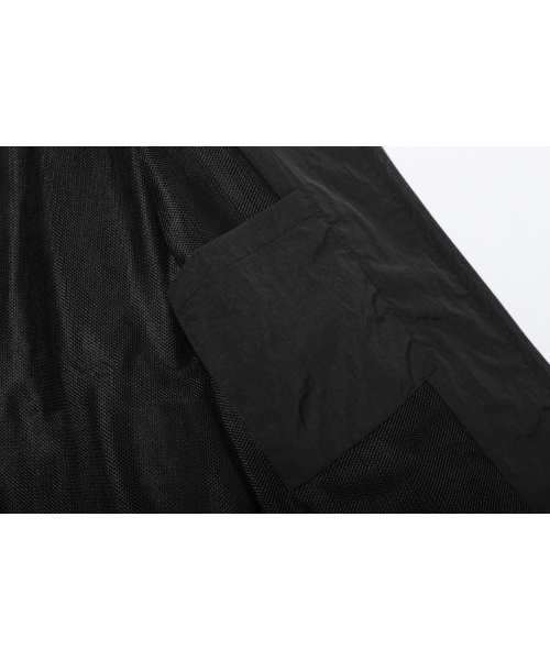 BASEMOMENT(ベースモーメント)の「カーブドパネルナイロンウィンドブレーカー マットブラック(ナイロンジャケット・メンズ・その他・MEDIUM/LARGE)」の7枚目の写真