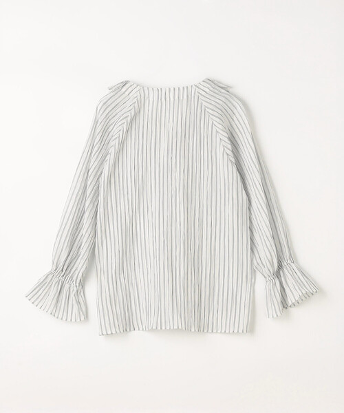 K.T KIYOKO TAKASE（キヨコタカセ）の「シワ加工ストライプ ラッフルシャツブラウス（シャツ/ブラウス・レディース・ホワイト×ネイビー/ブルー系その他・7号/9号）」の17枚目の写真