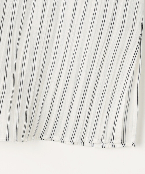 K.T KIYOKO TAKASE（キヨコタカセ）の「シワ加工ストライプ ラッフルシャツブラウス（シャツ/ブラウス・レディース・ホワイト×ネイビー/ブルー系その他・7号/9号）」の20枚目の写真