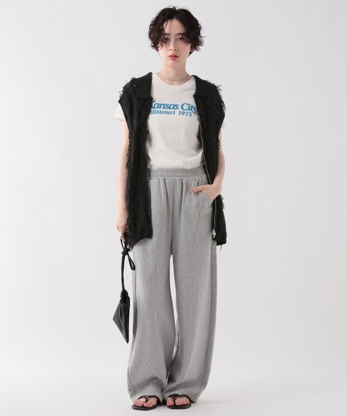 GEORGE'S(ジョージズ)の「フリンジニットベスト(ベスト・レディース・オフホワイト/ブラック・FREE)」の14枚目の写真