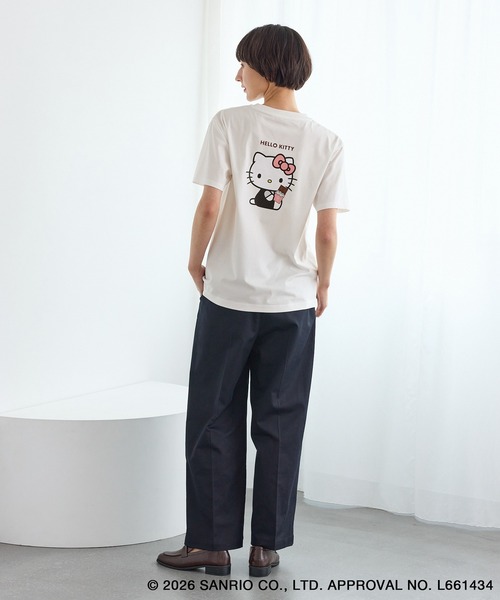 ROPE' PICNIC（ロペピクニック）の「【ROPE' PICNIC×ハローキティ】巾着付きアソートTシャツ（Tシャツ/カットソー・レディース・ピンク/ホワイト系その他/ブラック系その他/ホワイト系その他2・FREE）」の18枚目の写真