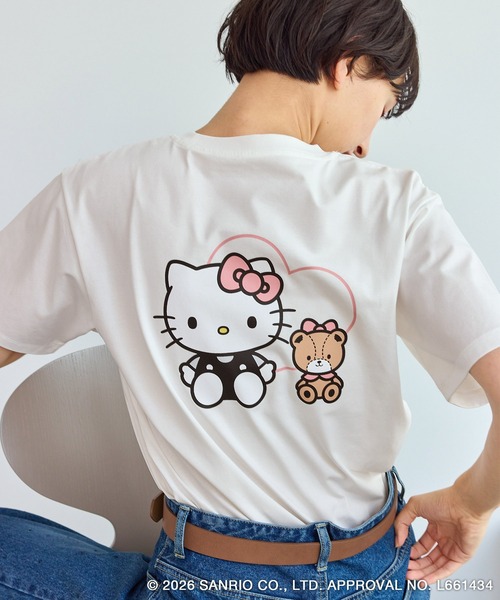 ROPE' PICNIC（ロペピクニック）の「【ROPE' PICNIC×ハローキティ】巾着付きアソートTシャツ（Tシャツ/カットソー・レディース・ピンク/ホワイト系その他/ブラック系その他/ホワイト系その他2・FREE）」の9枚目の写真