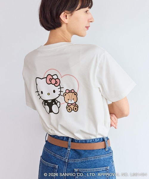 ROPE' PICNIC（ロペピクニック）の「【ROPE' PICNIC×ハローキティ】巾着付きアソートTシャツ（Tシャツ/カットソー・レディース・ピンク/ホワイト系その他/ブラック系その他/ホワイト系その他2・FREE）」の8枚目の写真