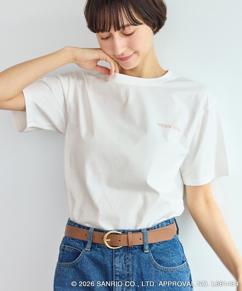 ROPE' PICNIC（ロペピクニック）の「【ROPE' PICNIC×ハローキティ】巾着付きアソートTシャツ（Tシャツ/カットソー・レディース・ピンク/ホワイト系その他/ブラック系その他/ホワイト系その他2・FREE）」の6枚目の写真